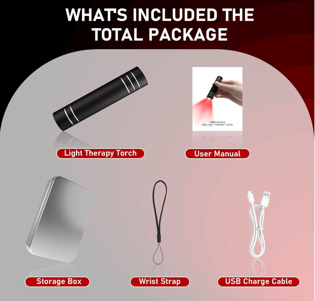 Portable Red Light Therapy Torch